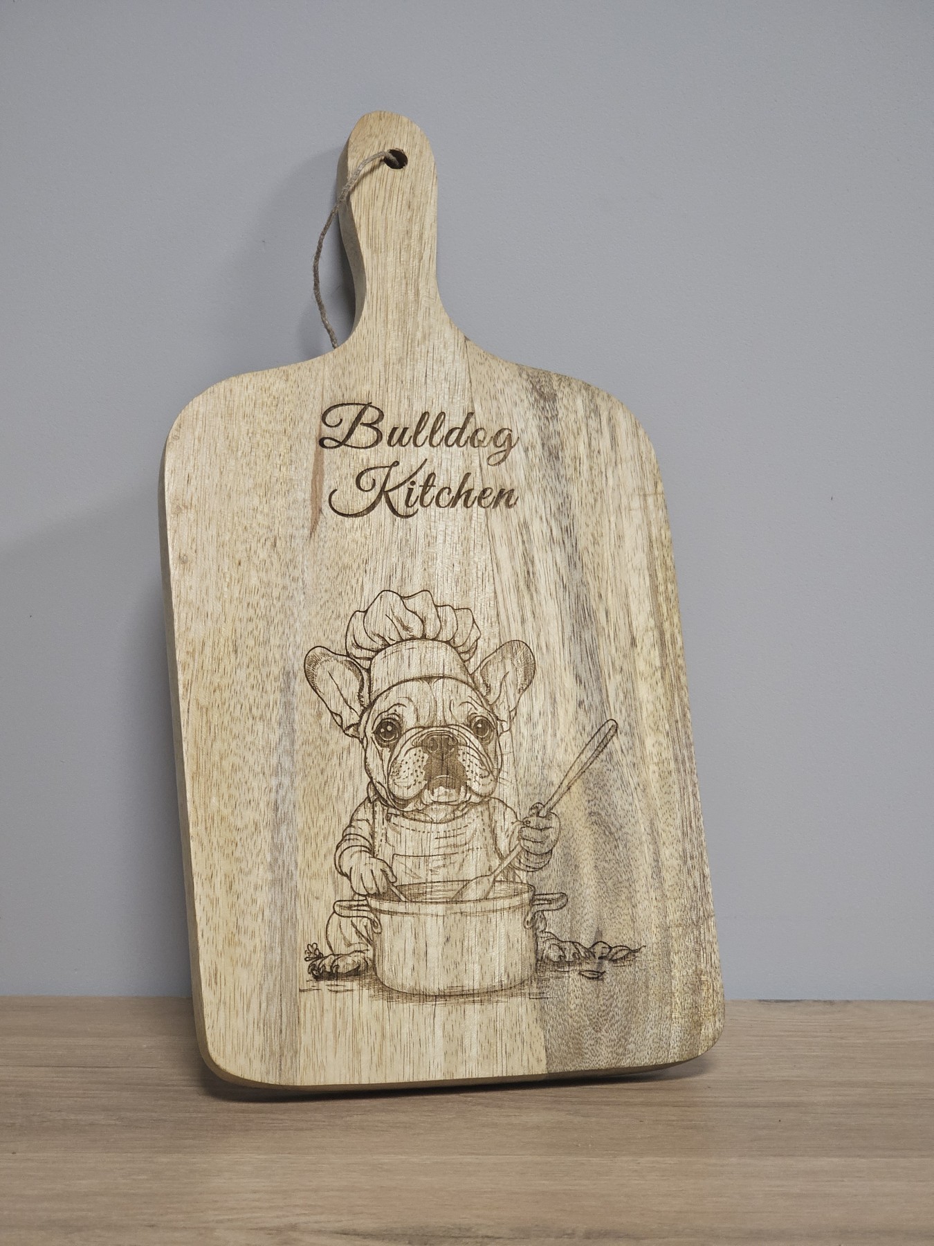 Planche a découper décorative Bulldog